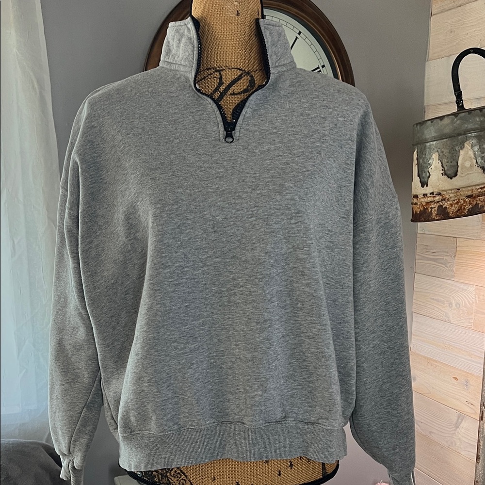 Taylor Swift Heather Gray Quarter-Zip Sweatshirt